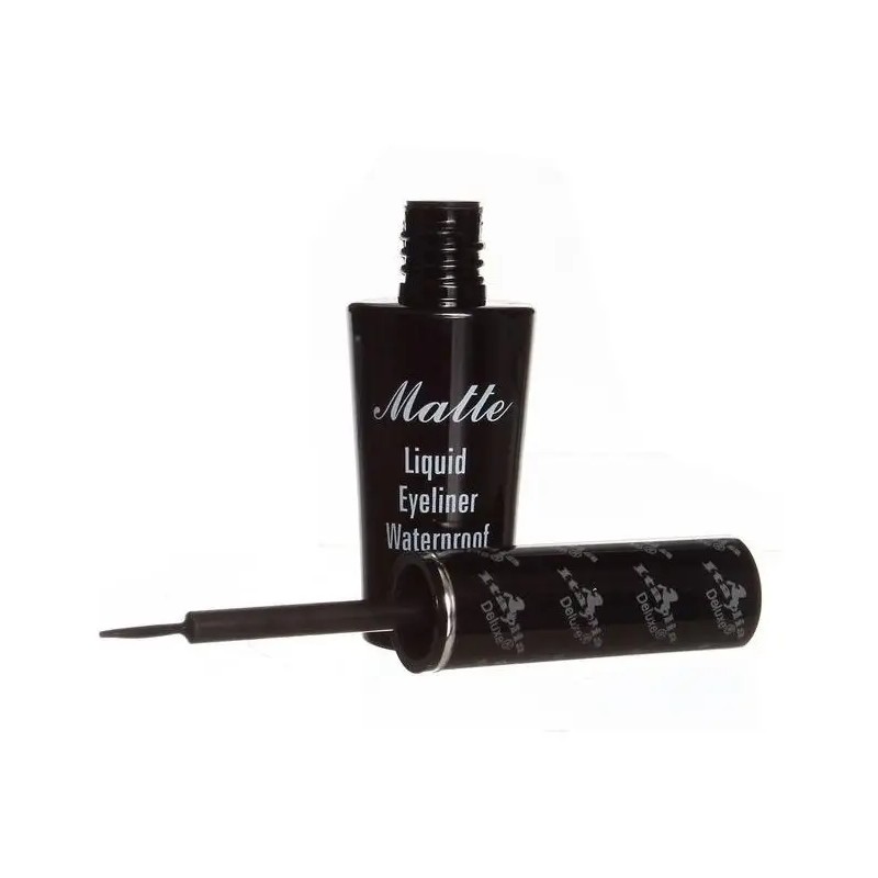 Delineador Líquido Italia Deluxe Negro Mate Resistente al Agua 4g
