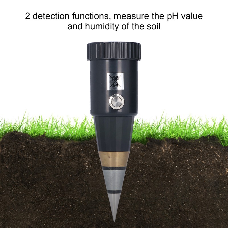 Handheld Soil Tester Portable Soil Moisture PH Meter Plug and