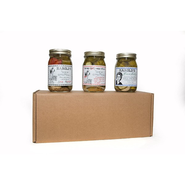 Gourmet Pickle Gift Pack 1 pint each Frances Cowley, Sissy Sweet and Purdy Hot