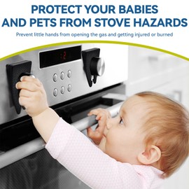 Stove Knob Safety Covers Baby Proof, Gas Stove Knob Covers for Child Safety, (5Pack)