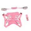 Toddler Harness Leashes with Retractable Wrist Link Pink 1.5M Rope
