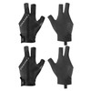 PATIKIL 3 Finger Pool Glove Left Hand, 2 Pcs Billiard
