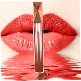 BIUDECO Refillable Empty Lip Gloss Tubes 5ml Plastic Lip Gloss Bottles Rose Gold Triangle Cap DIY Lip Containers