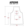Dark Brown Full Grain Leather Apron Butcher Apron -Cook Apron