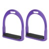 Janzoom Stirrups, Children's Stirrups, Comfortable for Children (Purple)