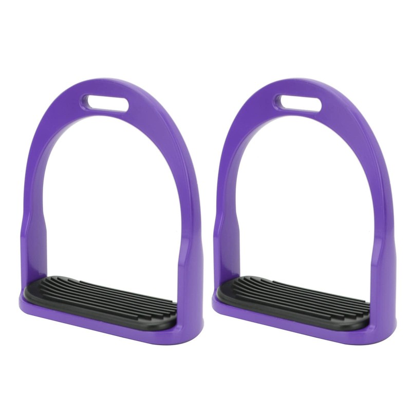 Janzoom Stirrups, Children's Stirrups, Comfortable for Children (Purple)