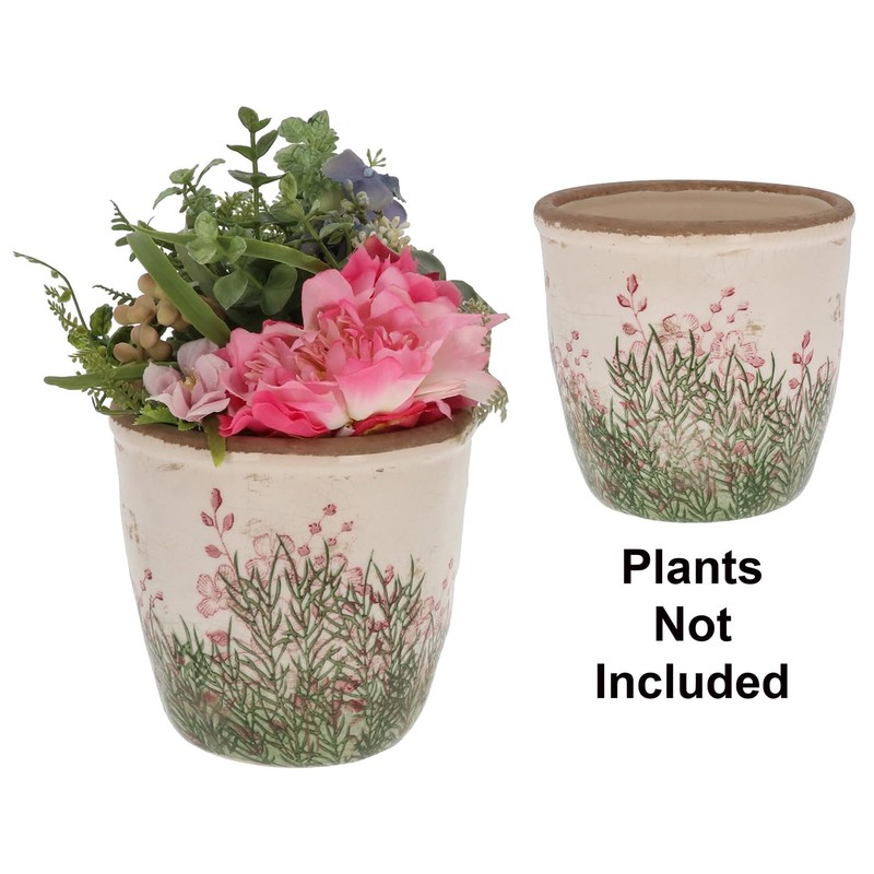 Shudehill Giftware Wild Garden Pretty Floral Pink and Green Design
