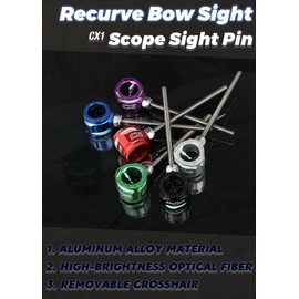 Apertures for Recurve Bow Sight - 0.019" Single Pin Bow Sight, CNC Machined Alloy with Anodized Finish, Target Archery Recurve Accessories for Competition Shooters (Red)