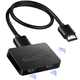 avedio links HDMI Splitter 1 in 3 Out with HDMI Cable, 4K HDMI Splitter 1X3 Duplicate/Mirror Screen, USB Power Splitter 3 Way HDMI Splitter Support 1080P@60Hz, 3D, HDR, 1 Input to 3 displays