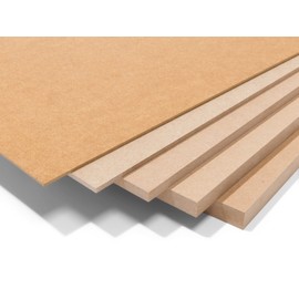 MDF Board, Slice, Wood, DIY, Crafts, Materials, Cut, Made in New Zealand (0.16 inch (4.0 mm) Thick, A4, 8.3 x 11.7 inches (210 x 297 mm), 3 pieces)