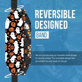 Switchbands Phone Grip Strap Finger Loop Holder for Back of Phone |Reversible, Custom and Wireless Charging Compatible Phone Loop |Detachable Cell Phone Holder - Phantom Pattern