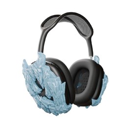 Millennium Goblin Glacier Headphones Attachment 3D Printed Case Cover - Chrome Gold Silver, Durable Metallic Protection, Perfect Fit for AirPods Max - Green: Glacier blue