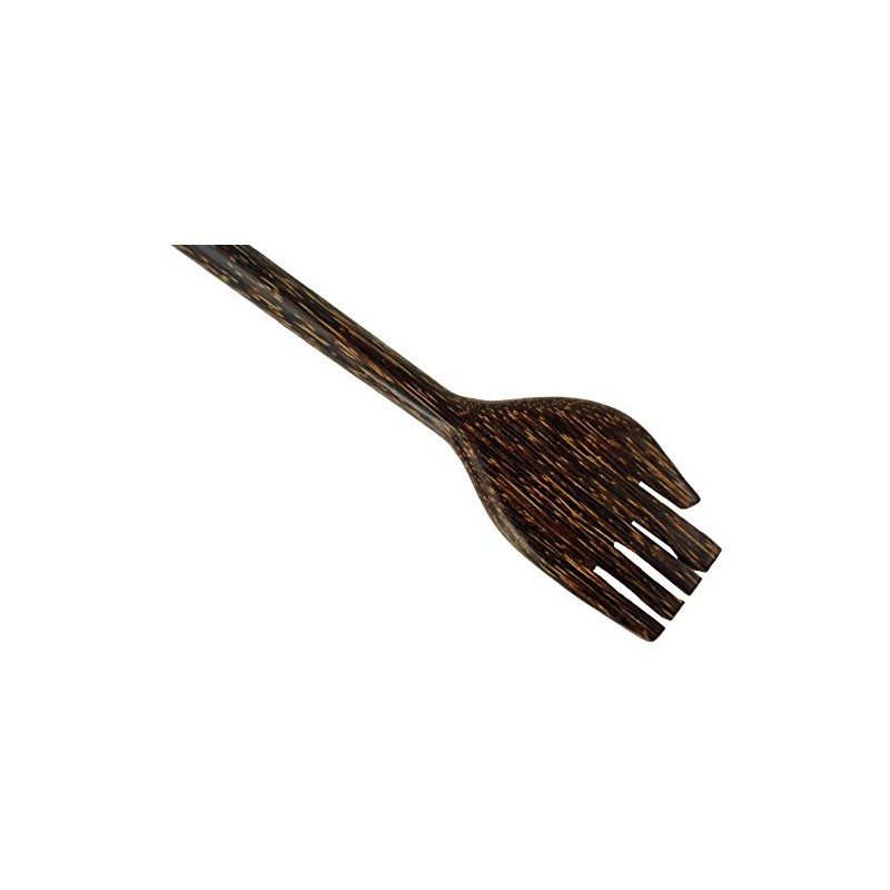 GURU SHOP Coconut Wood Back Scratcher, Model 18, Brown, 40