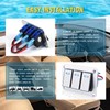 GGTA 3 Gang Marine Boat Rocker Switch Panel Waterproof,12-24V Pre-Wired