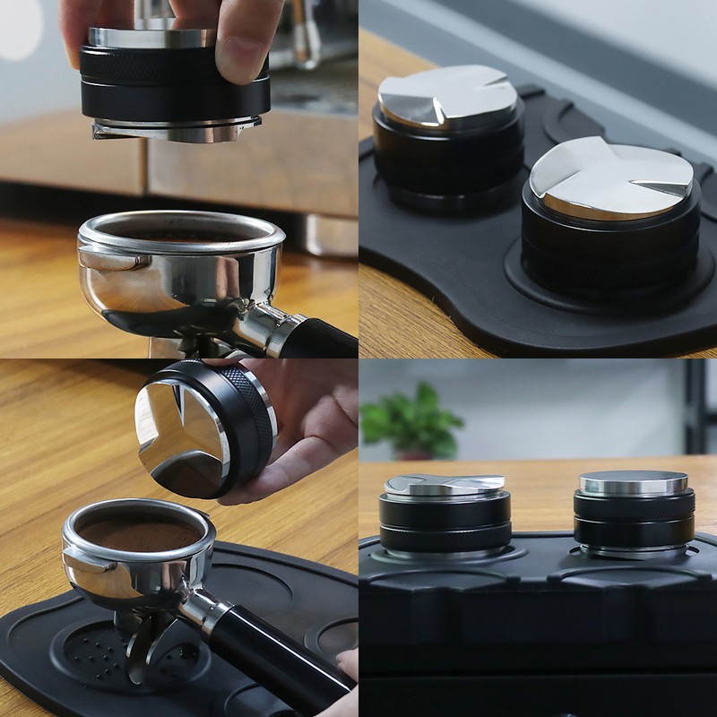 58mm 2-in-1 Coffee Distributor and Tamper Stainless Steel Dual Head