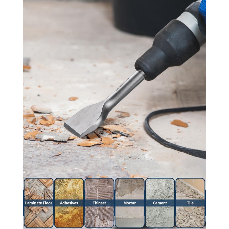 Firecore SDS Plus Chisel 3 Inch Wide by 6.5 Inch