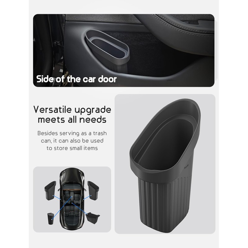 BMZX Car Trash Can Trash Bin, Accessories for Interior Mini