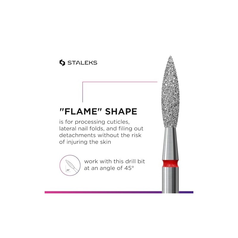 Staleks Pro - Diamond Bit - Flame (Red Ring) I