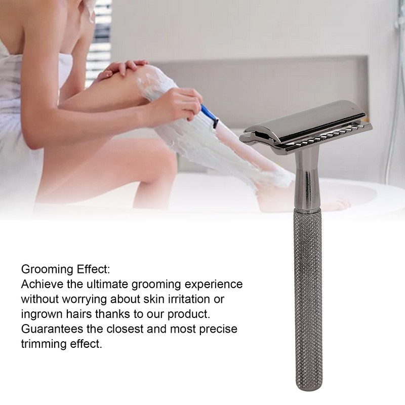 Manual Beard Blade Trimmer Double Edge Waterproof Safety Manual Beard