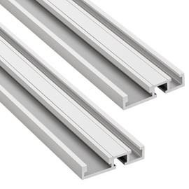 Woodpeckers Combo T-Track, 48 Inch, T-Slot & Miter Channel, Aluminum, USA Made, Universal Woodworking Multi T Track, Hex Bolt & T-Miter Slot - CT48