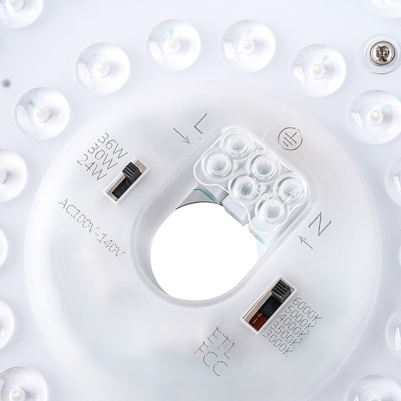 HAOLEDI 6.69" 24W LED Ceiling Fan Light Retrofit Kit, Ceiling