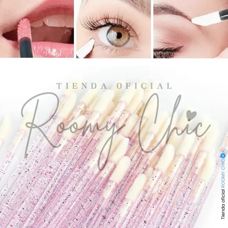 50 Lip Brush Desechables Para Pestañas Microblading Y Labios