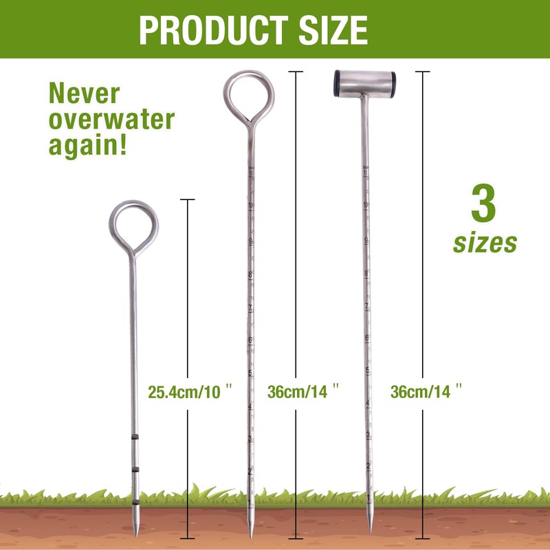 Soil Probe 14 Inches Moisture Meter for Plants, Soil Moisture