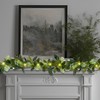 Greenery Garland for Mantle with Lights – Battery Operated Vine