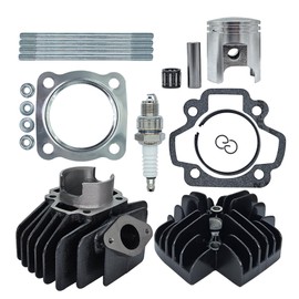 NStreet 60cc Big Bore Piston Cylinder Head Kit Compatible with Yamaha PW 50 Y-Zinger (44mm)