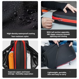 Bee Nesting BeeNesting Waterproof Compression Packing Cubes 5/6/8 sets, Large Travel Packing organizers for Carry on Luggage, 2 Sides Expandable Storage Bags (Black Gray, S+M+XL+Lite)