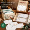 60 Pack Christmas Recipe Cards 4x6 Inch Double Sided Holiday