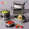 EBK Domestic POSCO 304 stainless steel sealed container Eco Rectangular