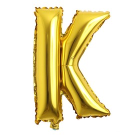 40 inch Letter Balloons Gold Alphabet Number Balloons Foil Mylar Party Wedding Bachelorette Birthday Bridal Shower Graduation Anniversary Celebration Decoration can fly with helium (40 INCH Gold K)