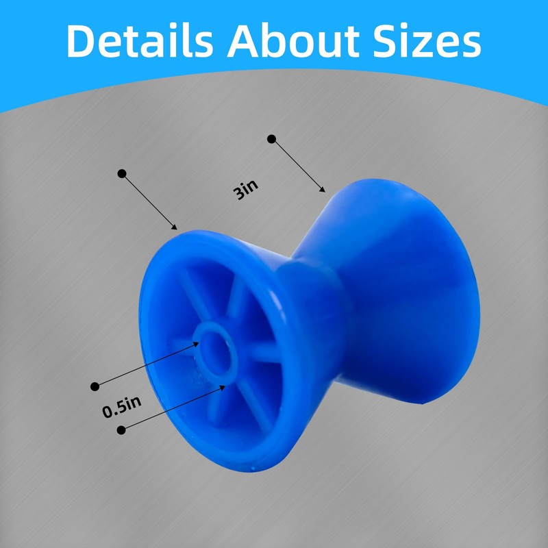 JFATXTT Boat Trailer Bow Stop Roller