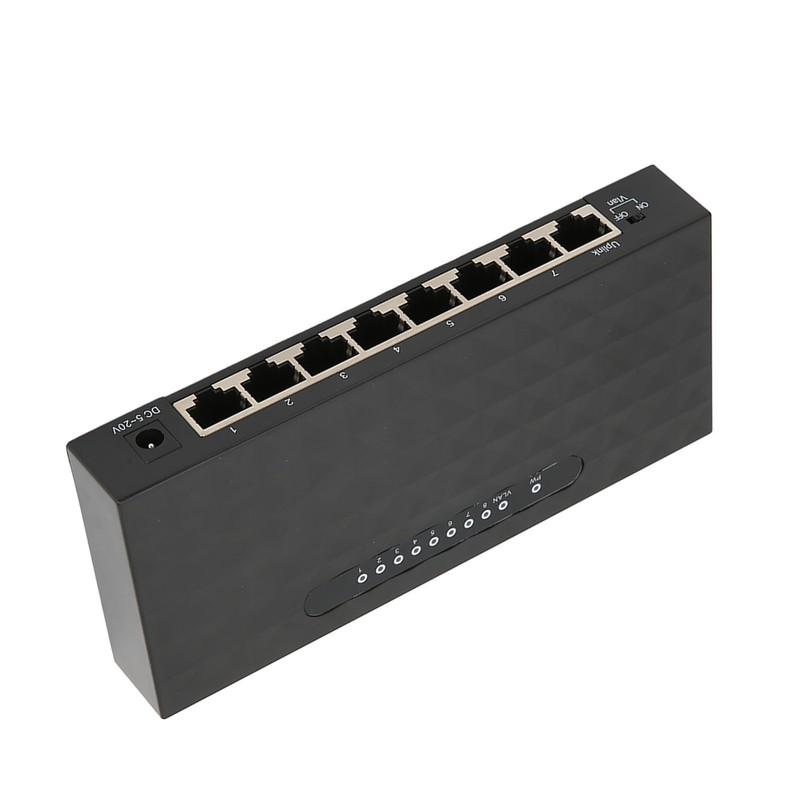 Network Switch Gigabit 1000Mps 8 Ports Self Adaptive Switch Ethernet