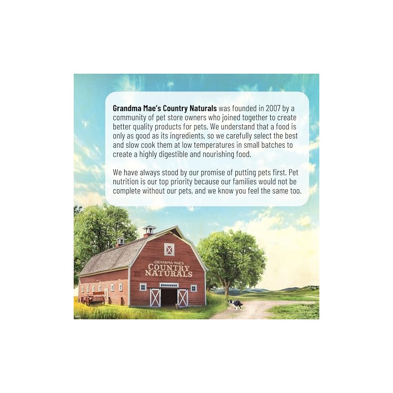 Grandma Mae's Country Naturals Dry Dog Food, Lamb, Whitefish &