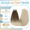 Ve Sunny Extensiones De Cabello Natural 18in 50gr Rubio Ombre