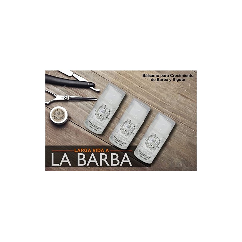 1810 Bálsamo Crecimiento Barba Bigote Estimula Fortalece Contiene Ingredientes 100