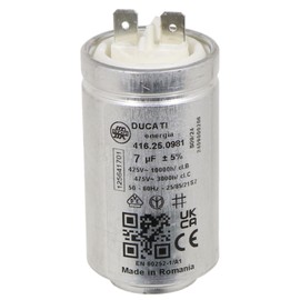 SPARES2GO 7UF Motor Capacitor for Washing Machine Tumble Dryer Universal