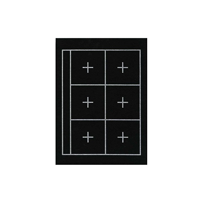 呉竹 下敷 規格判 No.1 6マス入黒 KA22-101