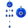 YEBON Blue Evil Eye Wind Chimes for Home Garden Decoration