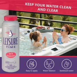 Jecudi Leisure Time Spa Up - pH Increaser for Hot Tub - Granular pH Up for Swimming Pools - 2 Pounds Each - Bonus Jecudi Towel (1Pack)