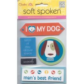 Soft Spoken Themed Embellishments-chester/dog by Me & My Big Ideas