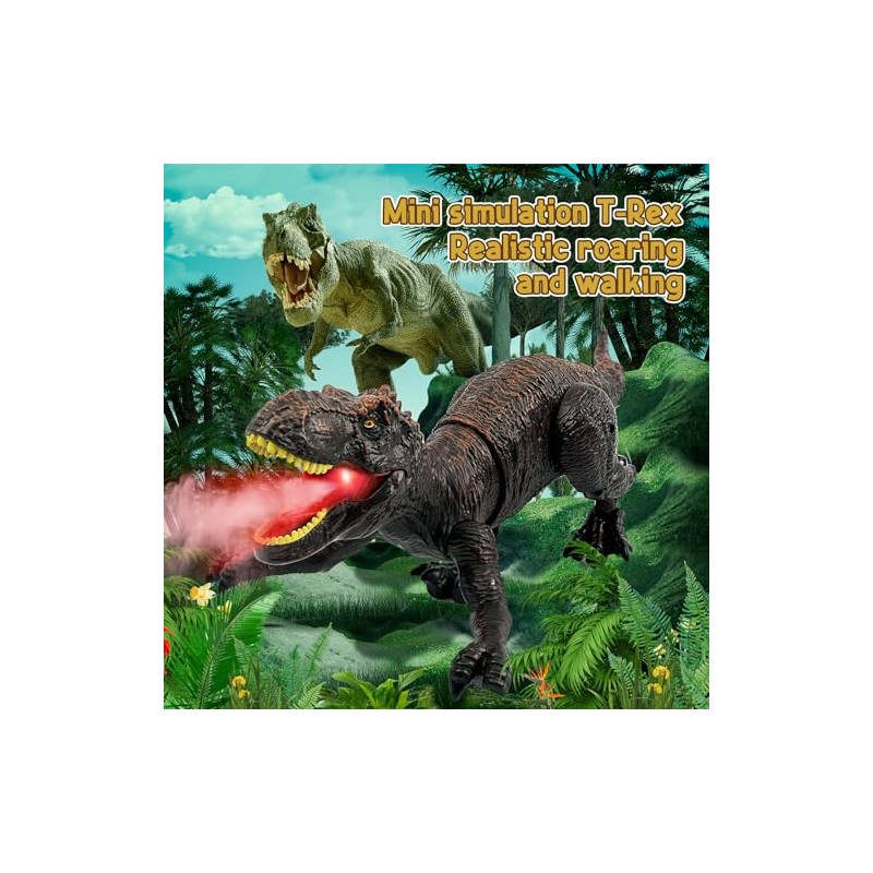 TALGIC - Dinosaurio con control remoto, juguetes Robot Dino, T