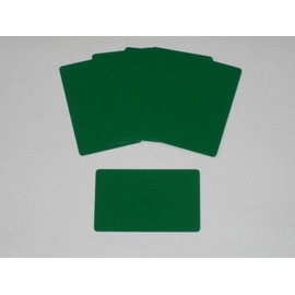 500 Blank PVC Plastic Photo ID Green Credit Card 30Mil