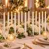12 PCS Flameless LED Taper Candles – Battery Powered White