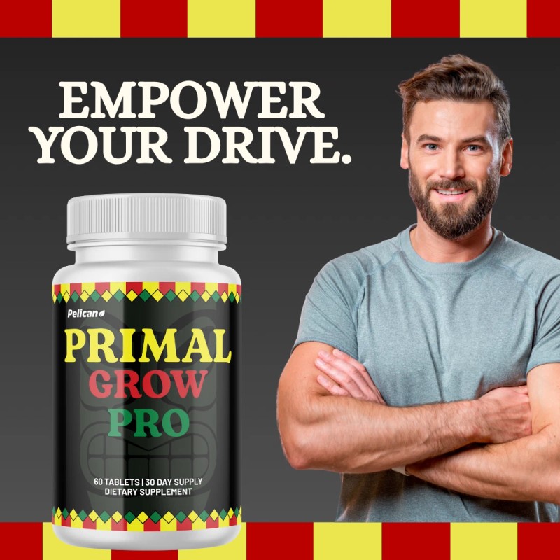 Pelican Vitamins Primal Grow Pro- Men's Health & Bodybuilding- 3