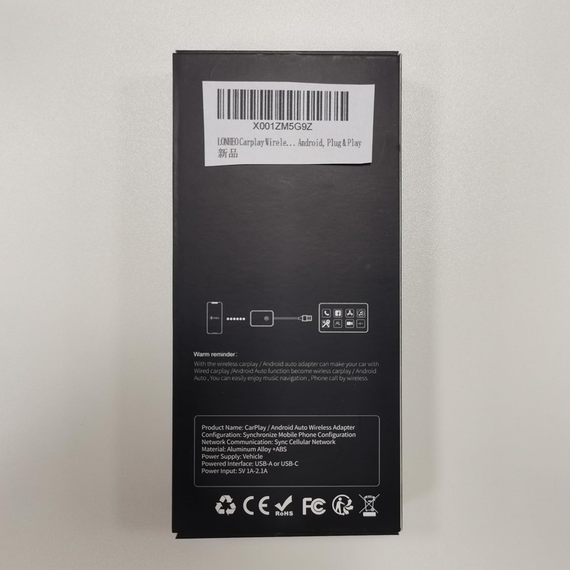 LONHEO Carplay Wireless Adapter, Wireless CarPlay und Android Auto 2