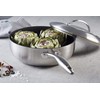 Scanpan CTX Covered Deep Sautè Pan, 4 Quart, Silver