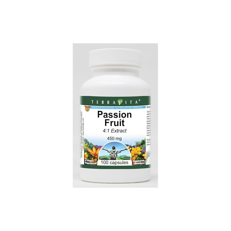 Passion Fruit 4:1 Extract - 450 mg (100 Capsules, ZIN: